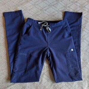 Figs Yola Skinny Scrub Pants Navy Blue XXS Tall